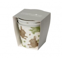 Rabbit & Cabbage Print Set of 3 Plant Pots By Thornback & Peel